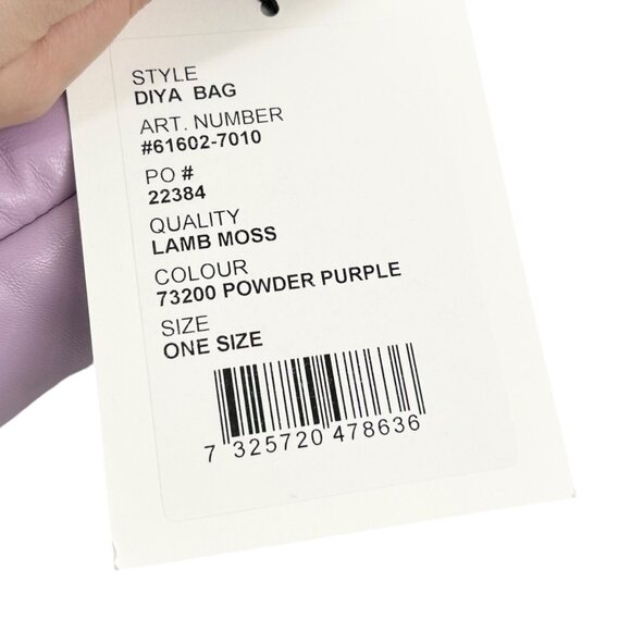 NWT Stand Studio Diya Padded Leather Crossbody Bag in Powder Purple - Picture 9 of 10